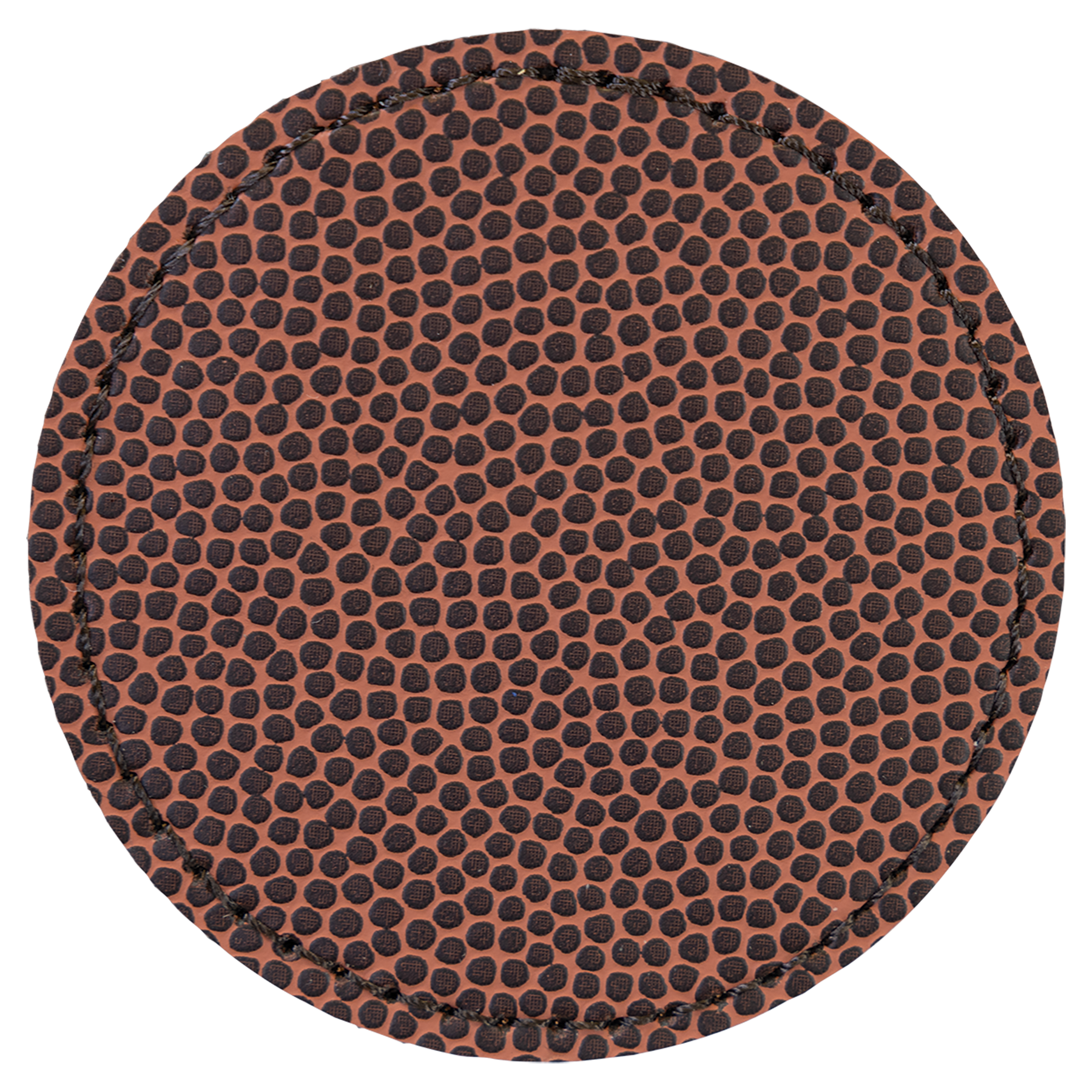 2.5" x 2.5" Football Round Leatherette Patch with Adhesive – item PTH315 image 2