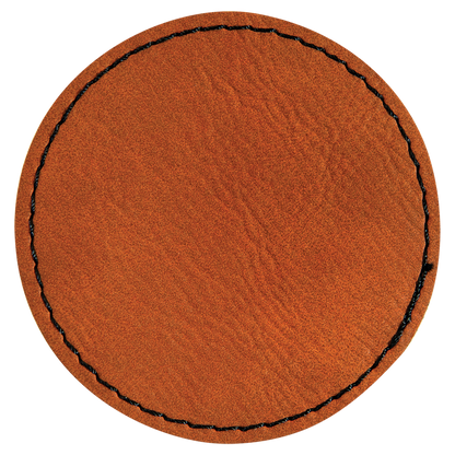 2.5" x 2.5" Round Leatherette Patch with Kota Pro – item PTH352 image 2