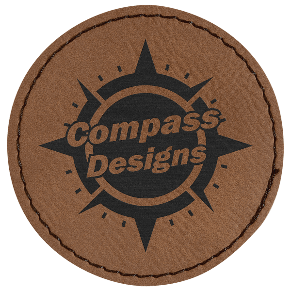 2.5" x 2.5" Round Leatherette Patch with Kota Pro – item PTH355 image 3