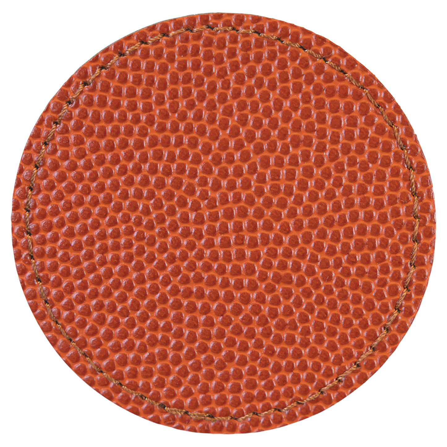 2.5" x 2.5" Basketball Round Leatherette Patch with Kota Pro – item PTH366 image 2