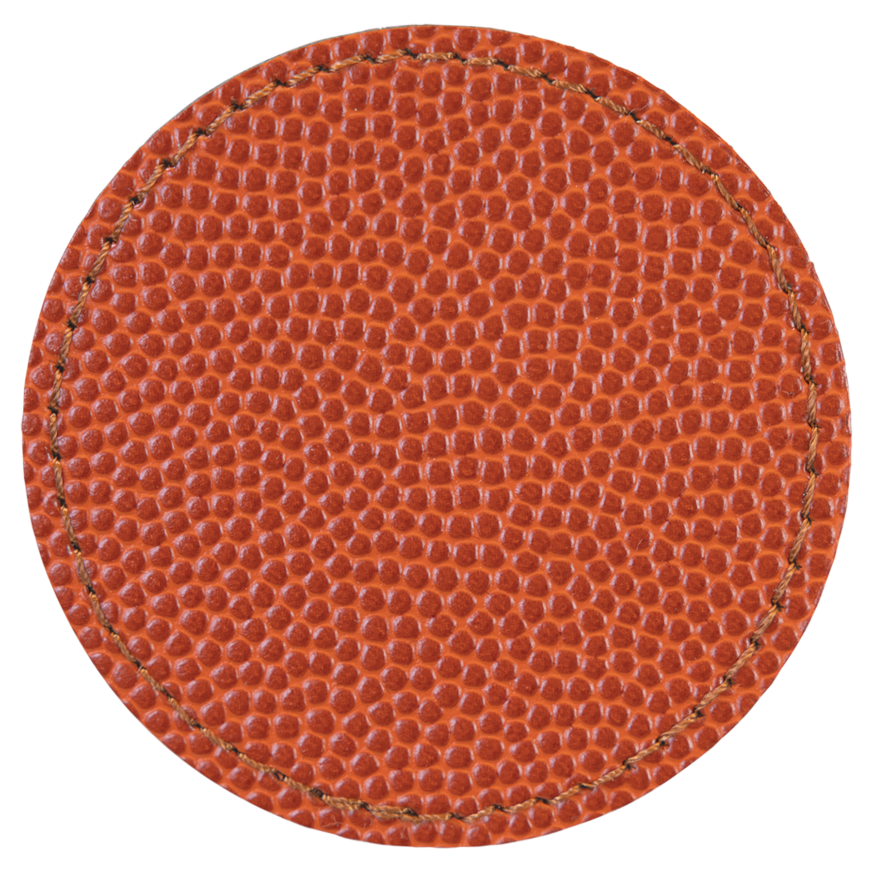 2.5" x 2.5" Basketball Round Leatherette Patch with Kota Pro – item PTH366 image 2
