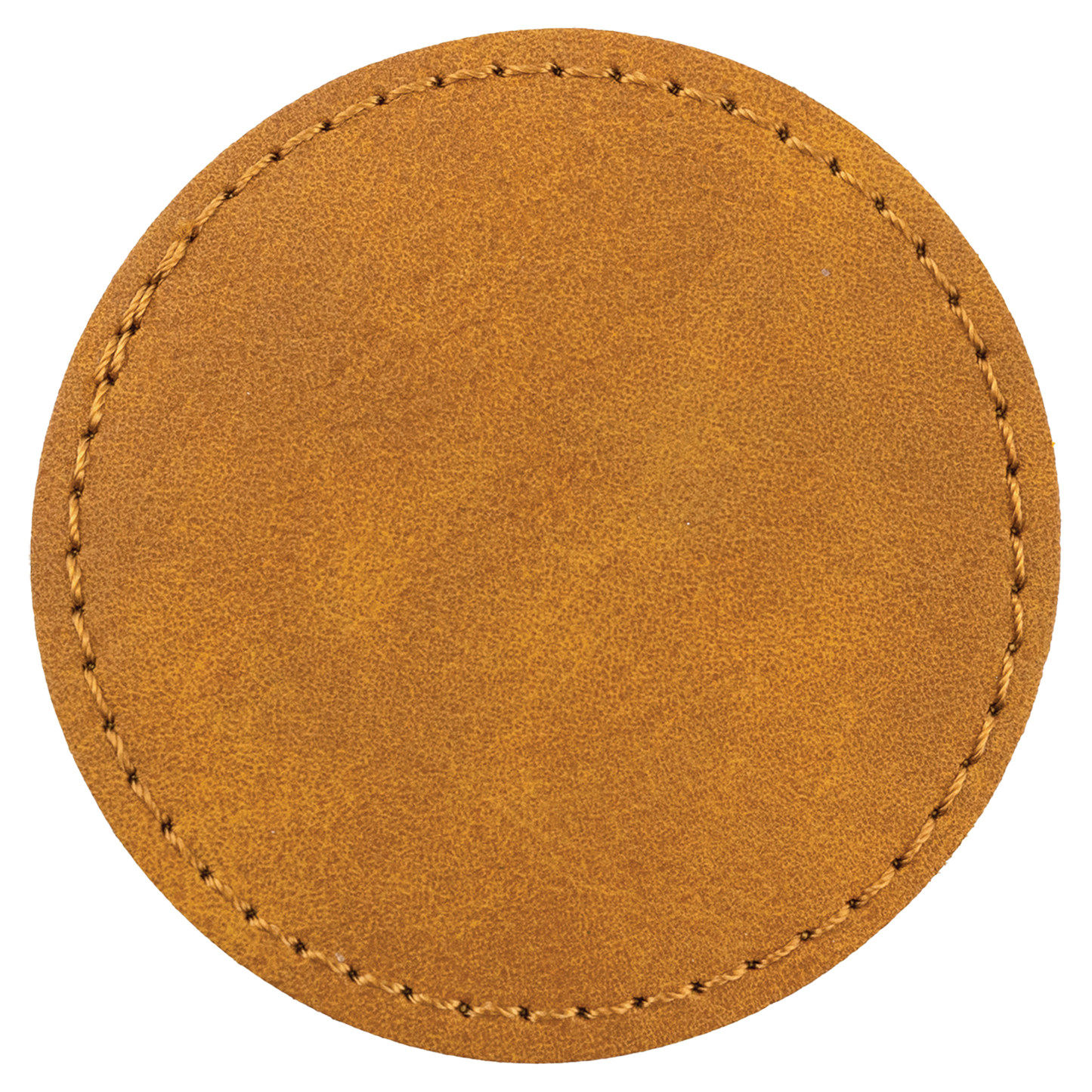 2.5" x 2.5" Light Round Leatherette Patch Premier – item PTH367 image 2