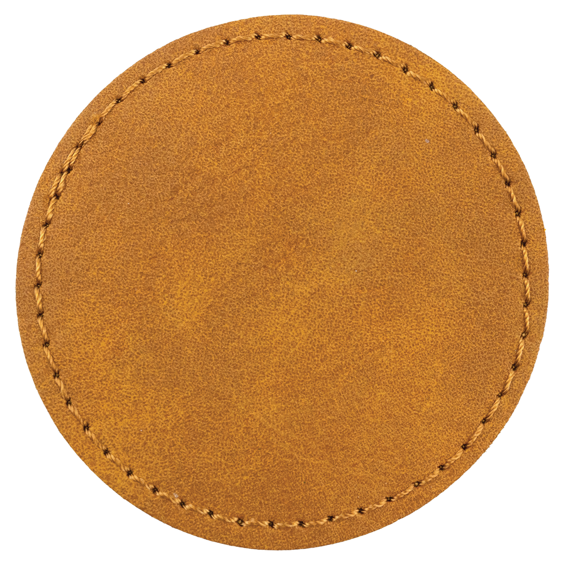 2.5" x 2.5" Light Round Leatherette Patch Premier – item PTH367 image 2