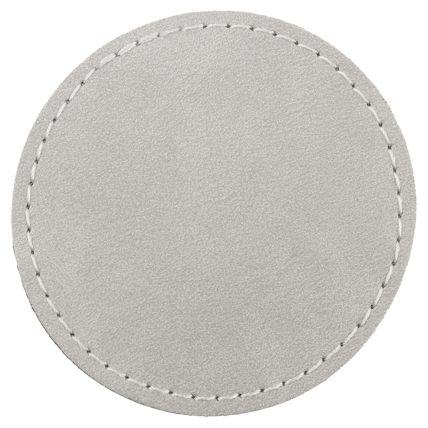 2.5" x 2.5" Light Round Leatherette Patch Premier – item PTH371 image 2