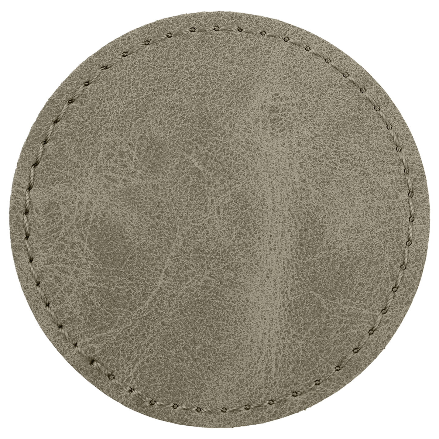 2.5" x 2.5" Light Green Round Leatherette Patch Premier – item PTH375 image 2