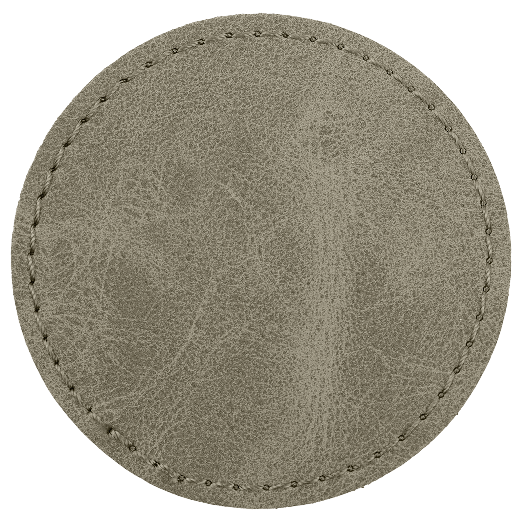 2.5" x 2.5" Light Green Round Leatherette Patch Premier – item PTH375 image 2