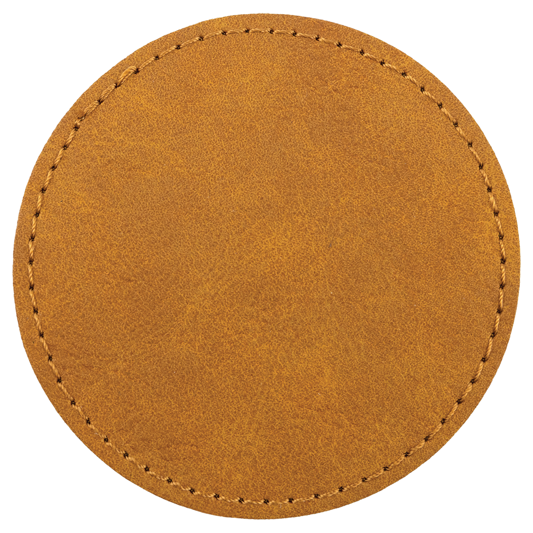 3" x 3" Light Round Leatherette Patch with Pro Premier – item PTH467 image 2