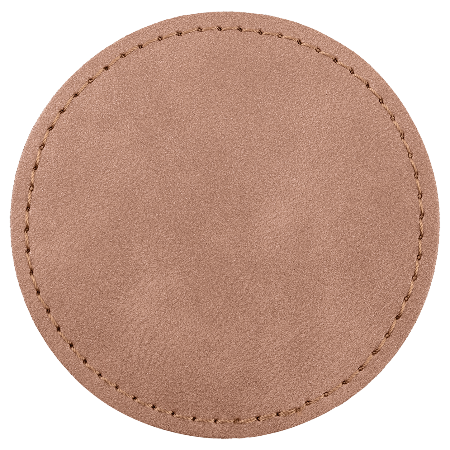 3" x 3" Blush Round Leatherette Patch with Kota Pro Premier – item PTH470 image 2