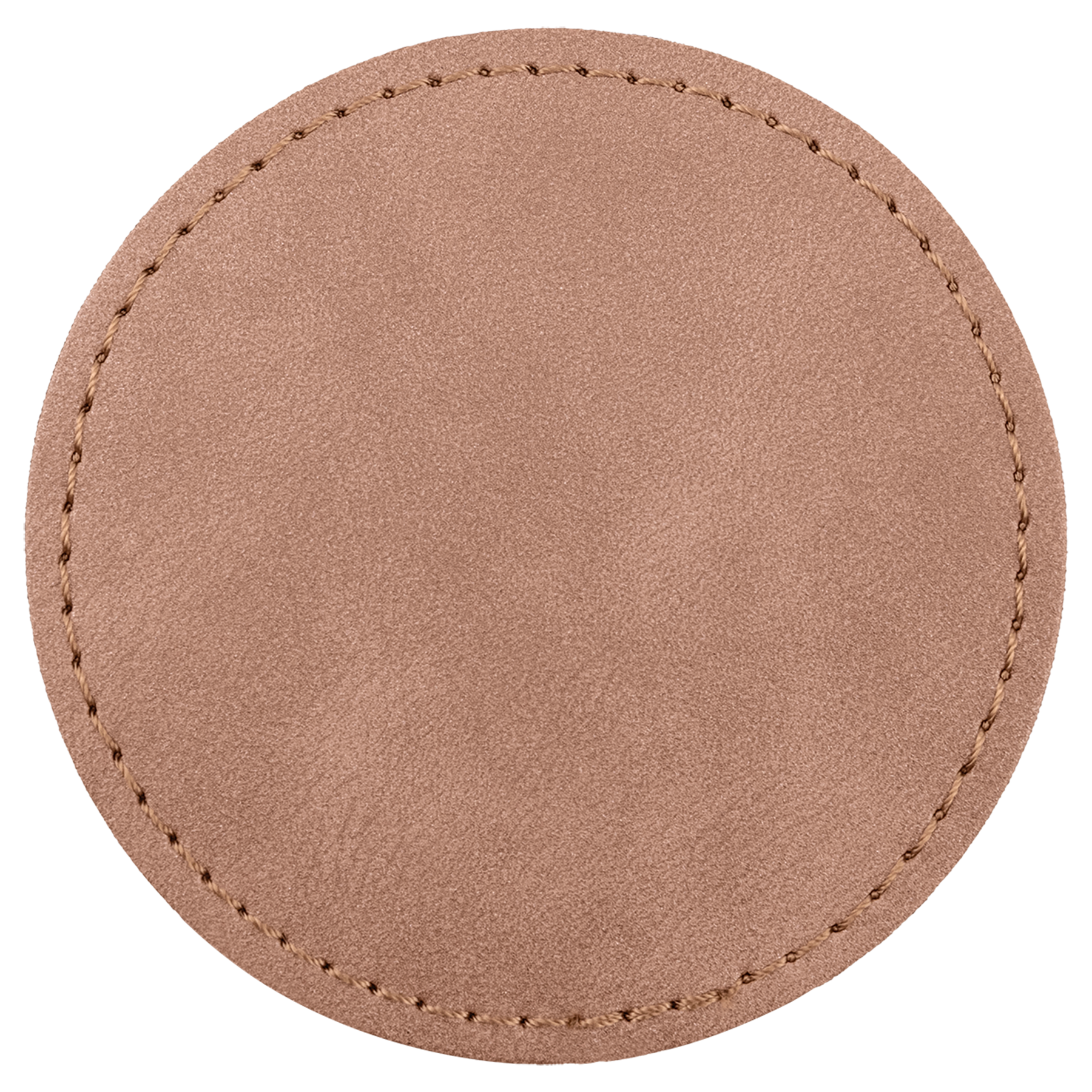 3" x 3" Blush Round Leatherette Patch with Kota Pro Premier – item PTH470 image 2