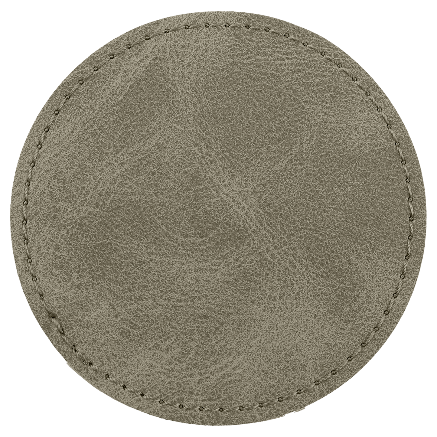 3" x 3" Light Green Round Leatherette Patch with Pro Premier – item PTH475 image 2