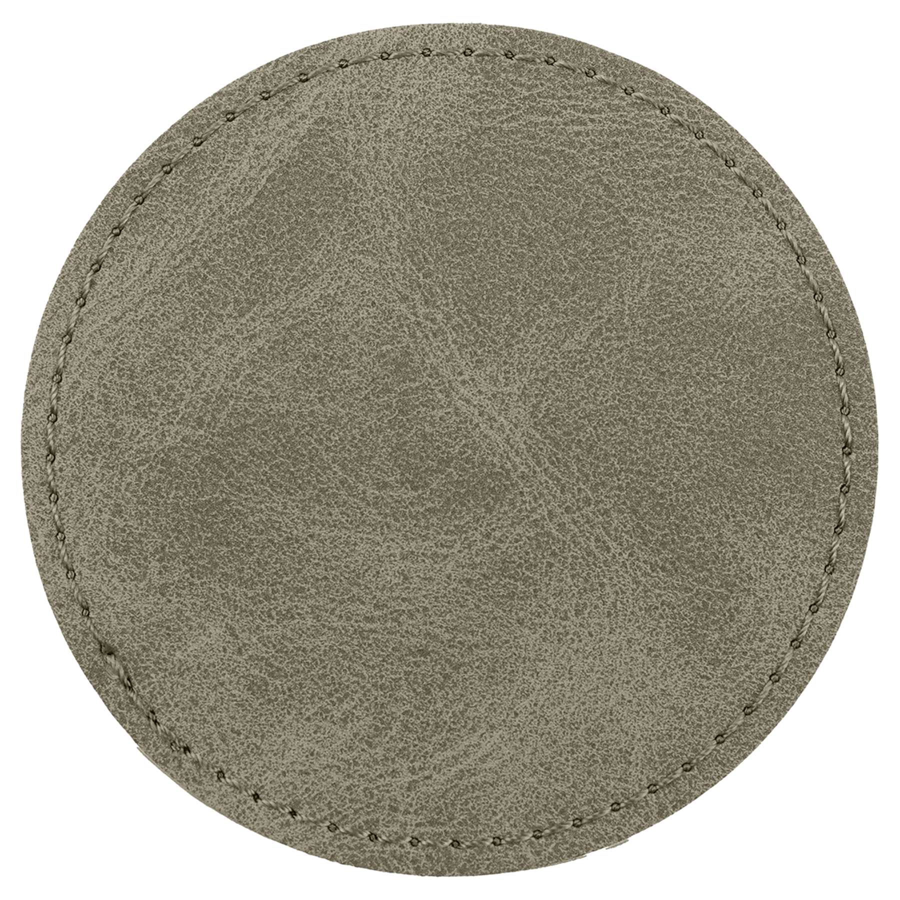 3" x 3" Light Green Round Leatherette Patch with Pro Premier – item PTH475 image 2