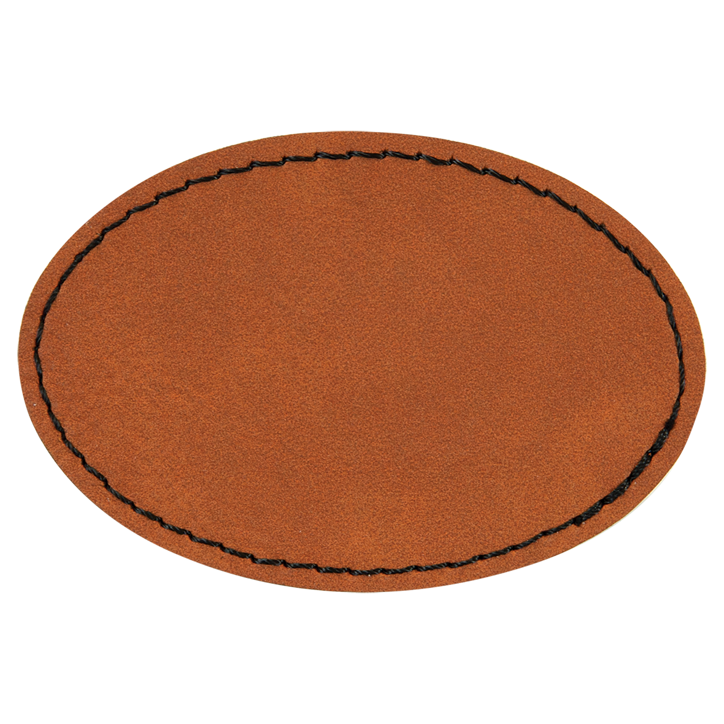 3" x 2" Oval Leatherette Patch with Pro Adhesive – item PTH552 image 2