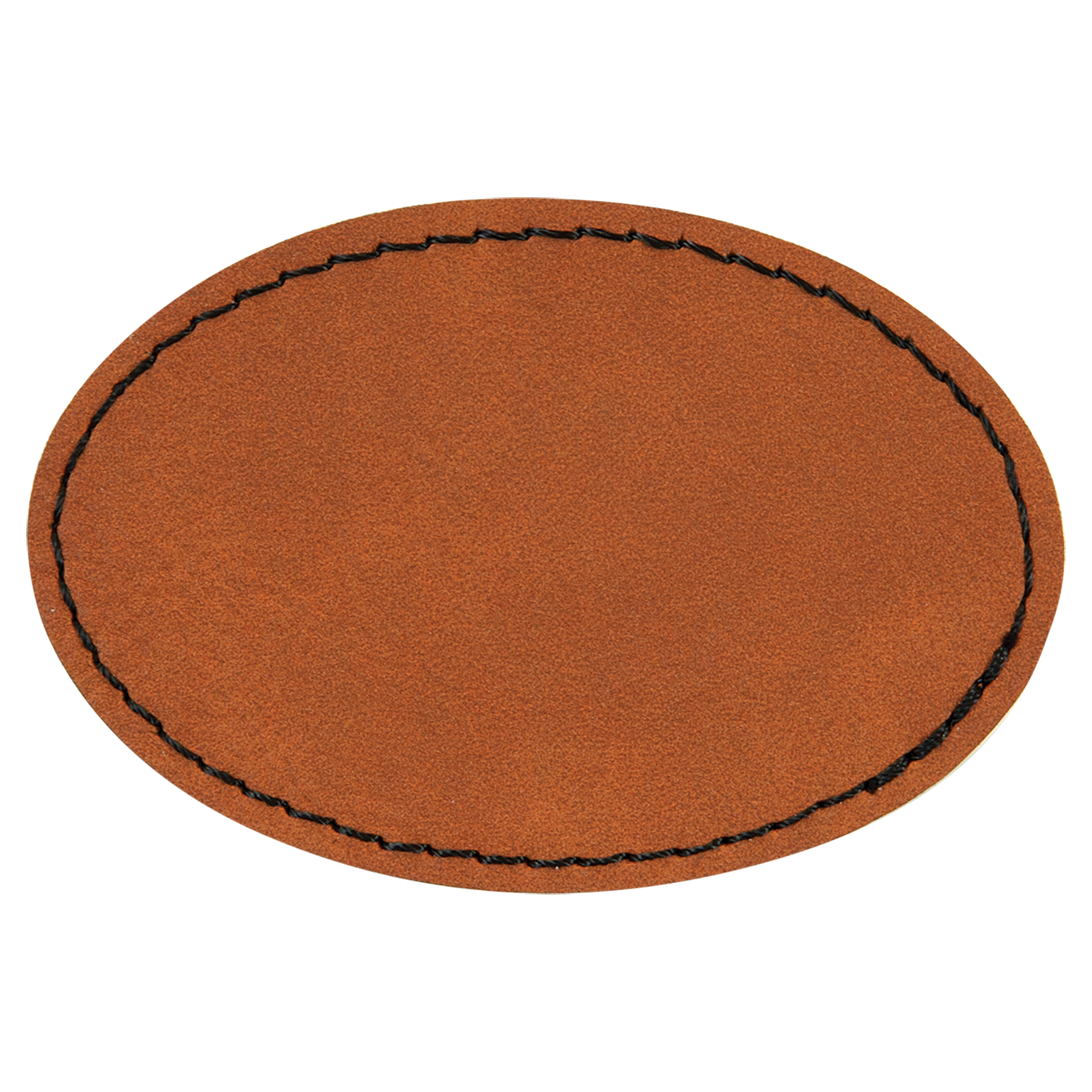 3" x 2" Oval Leatherette Patch with Pro Adhesive – item PTH552 image 2