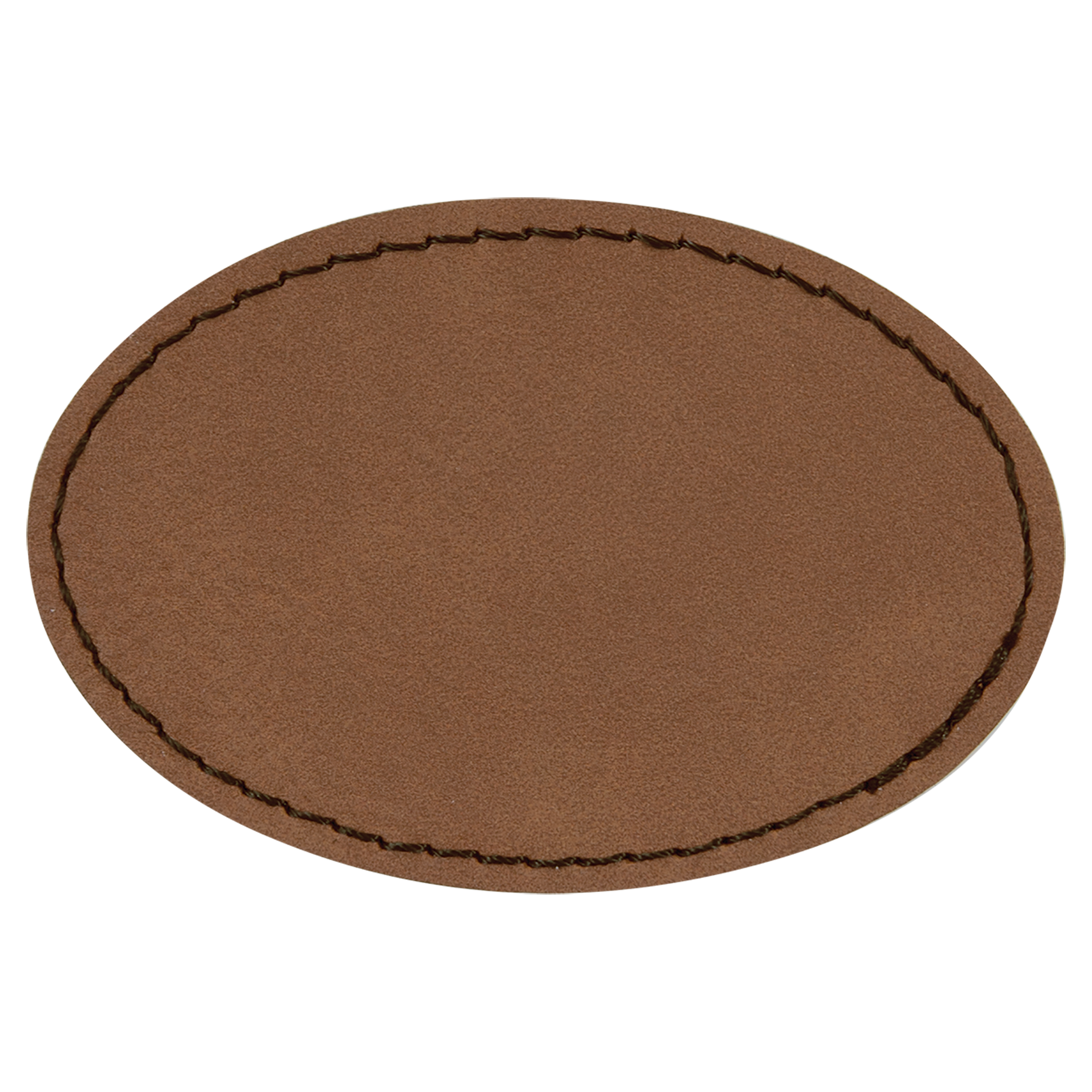 3" x 2" Oval Leatherette Patch with Pro Adhesive – item PTH555 image 2
