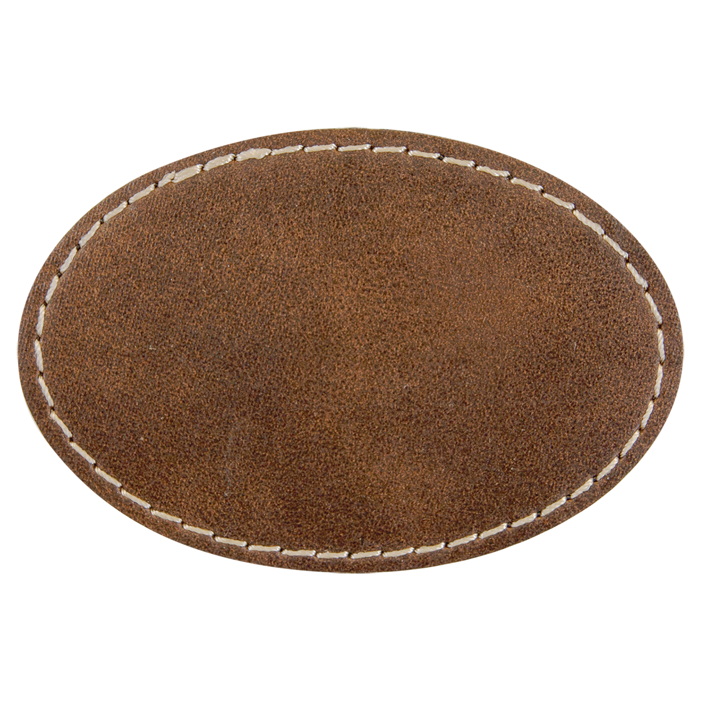 3" x 2" /Gold Oval Leatherette Patch with Pro Adhesive – item PTH560 image 2