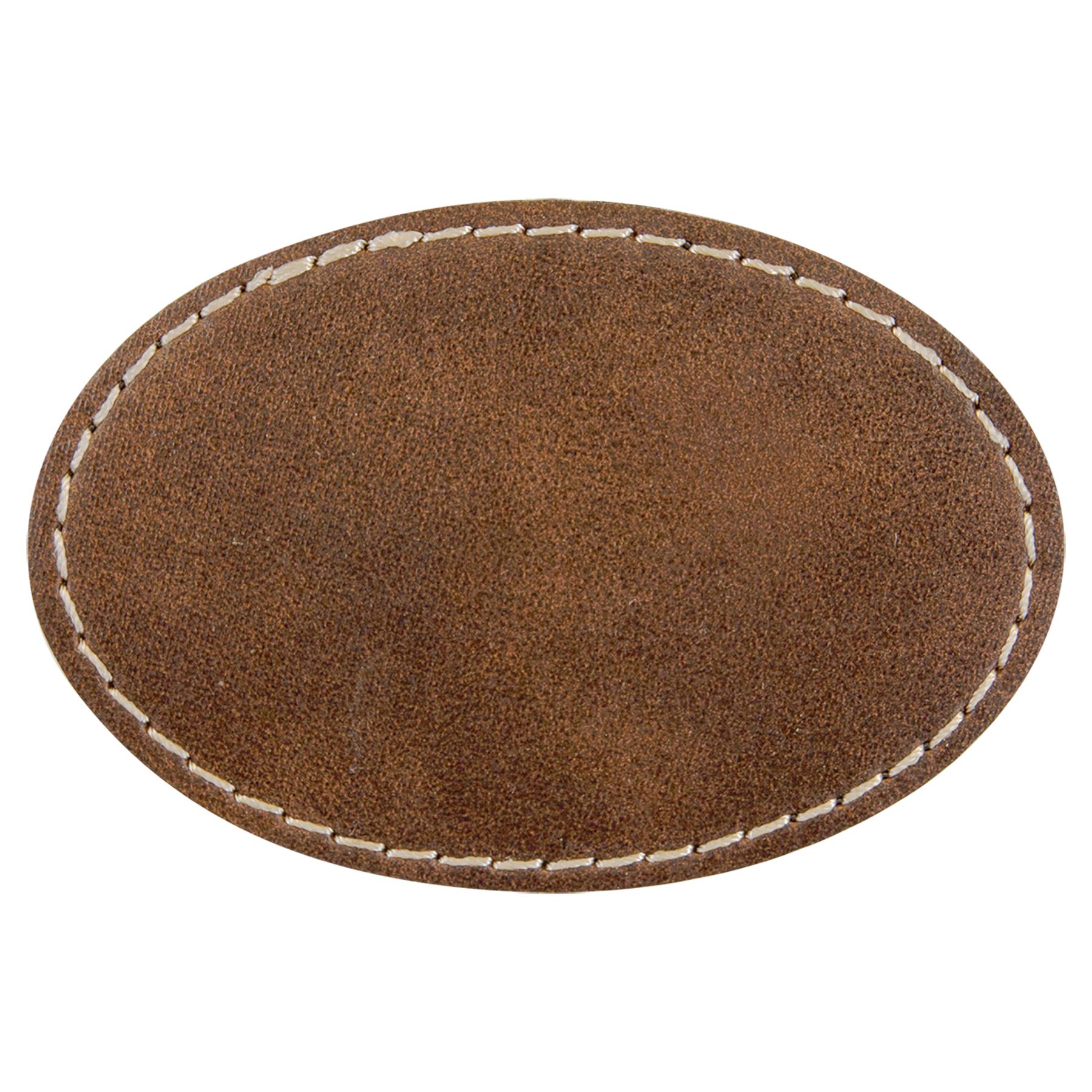 3" x 2" /Gold Oval Leatherette Patch with Pro Adhesive – item PTH560 image 2