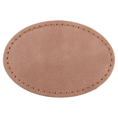 3" x 2" Blush Oval Leatherette Patch with Kota Pro Premier – item PTH570 image 3