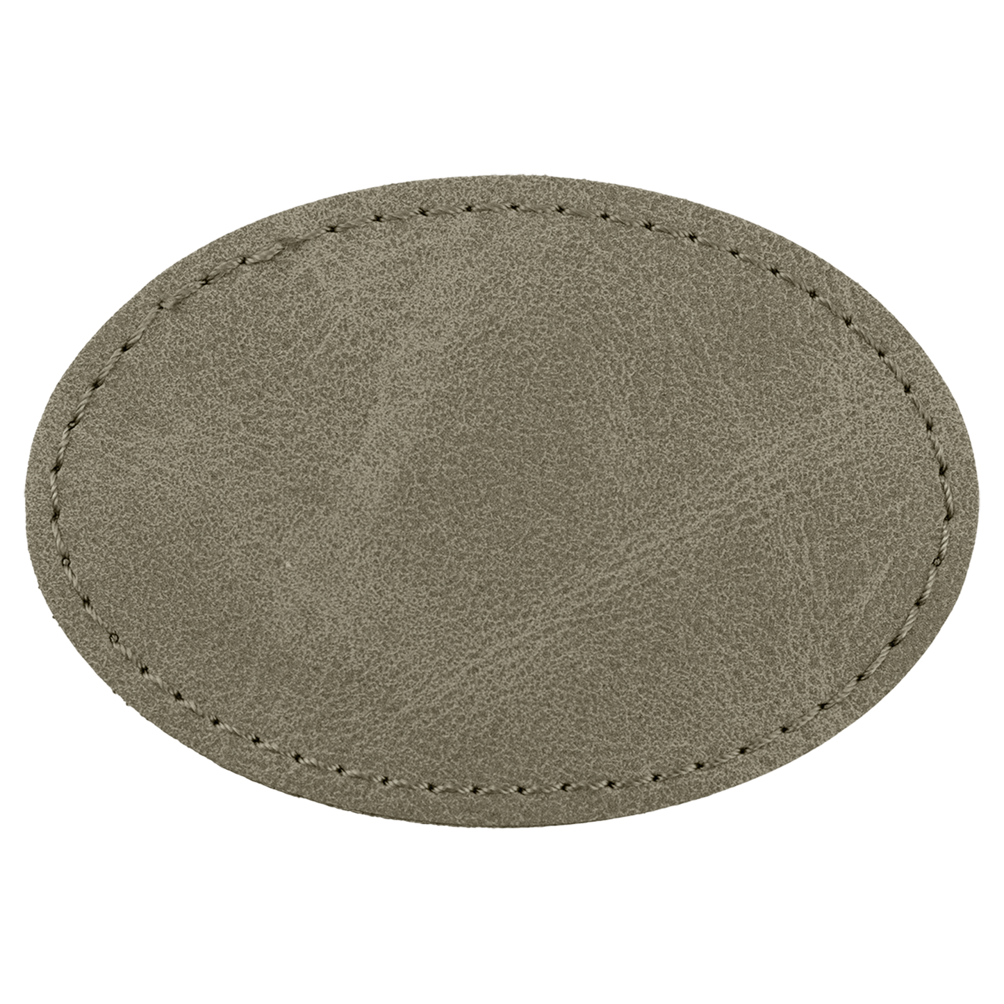 3" x 2" Light Green Oval Leatherette Patch with Pro Premier – item PTH575 image 3