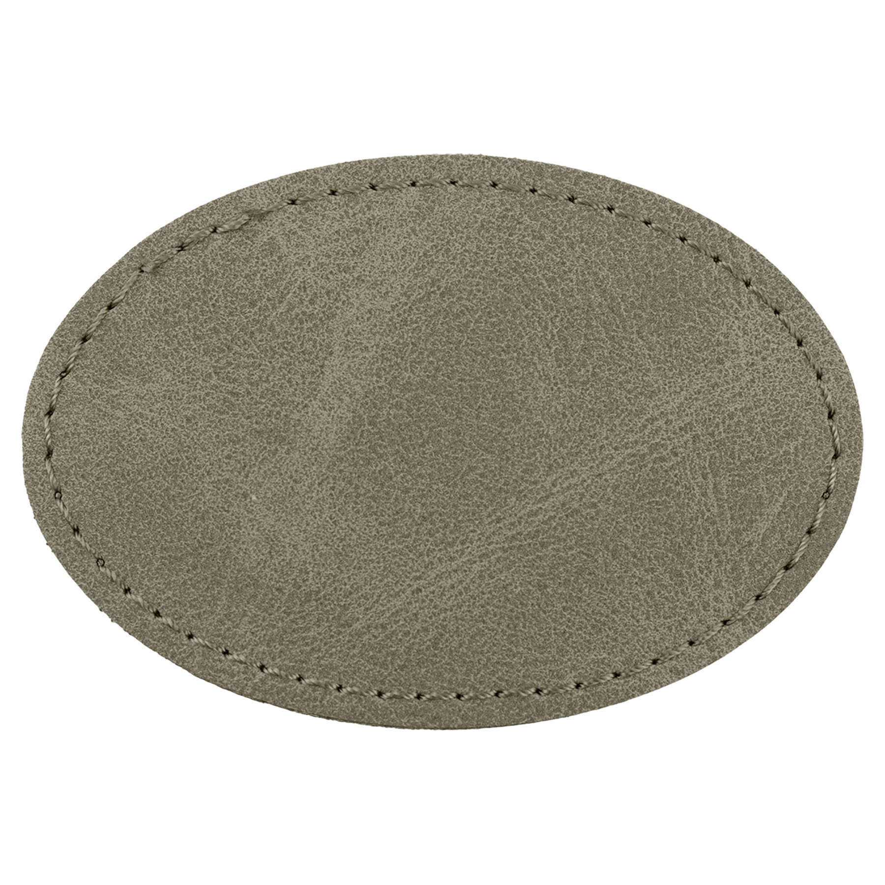 3" x 2" Light Green Oval Leatherette Patch with Pro Premier – item PTH575 image 3