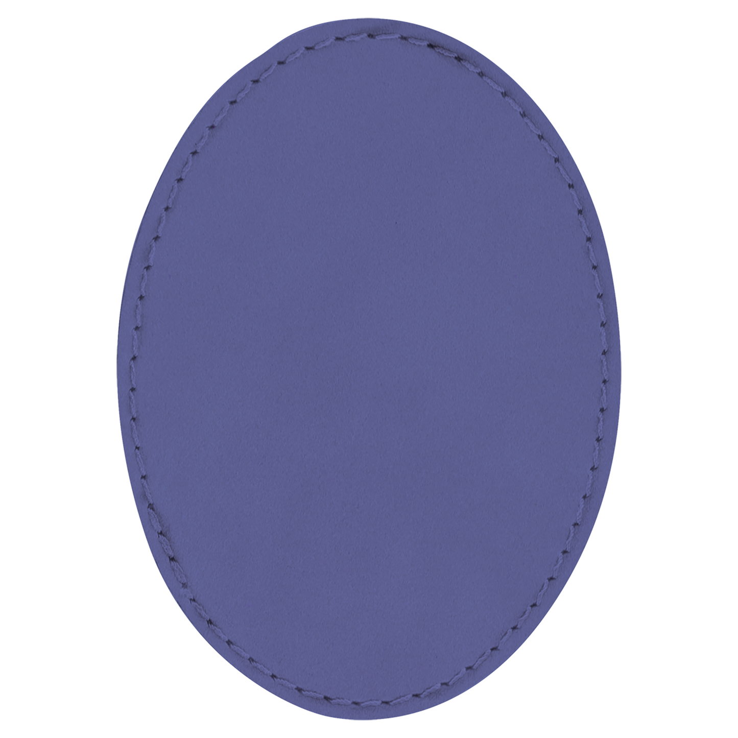 3.5" x 2.5" Purple Oval Leatherette Patch with Adhesive – item PTH614 image 2