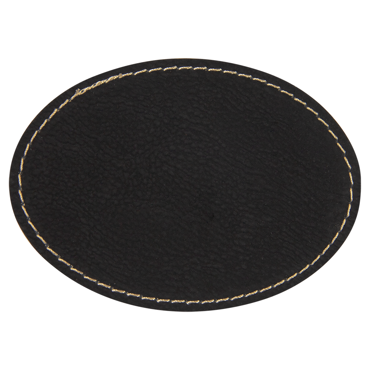 3.5" x 2.5" /Gold Oval Leatherette Patch with Kota Pro – item PTH656 image 2