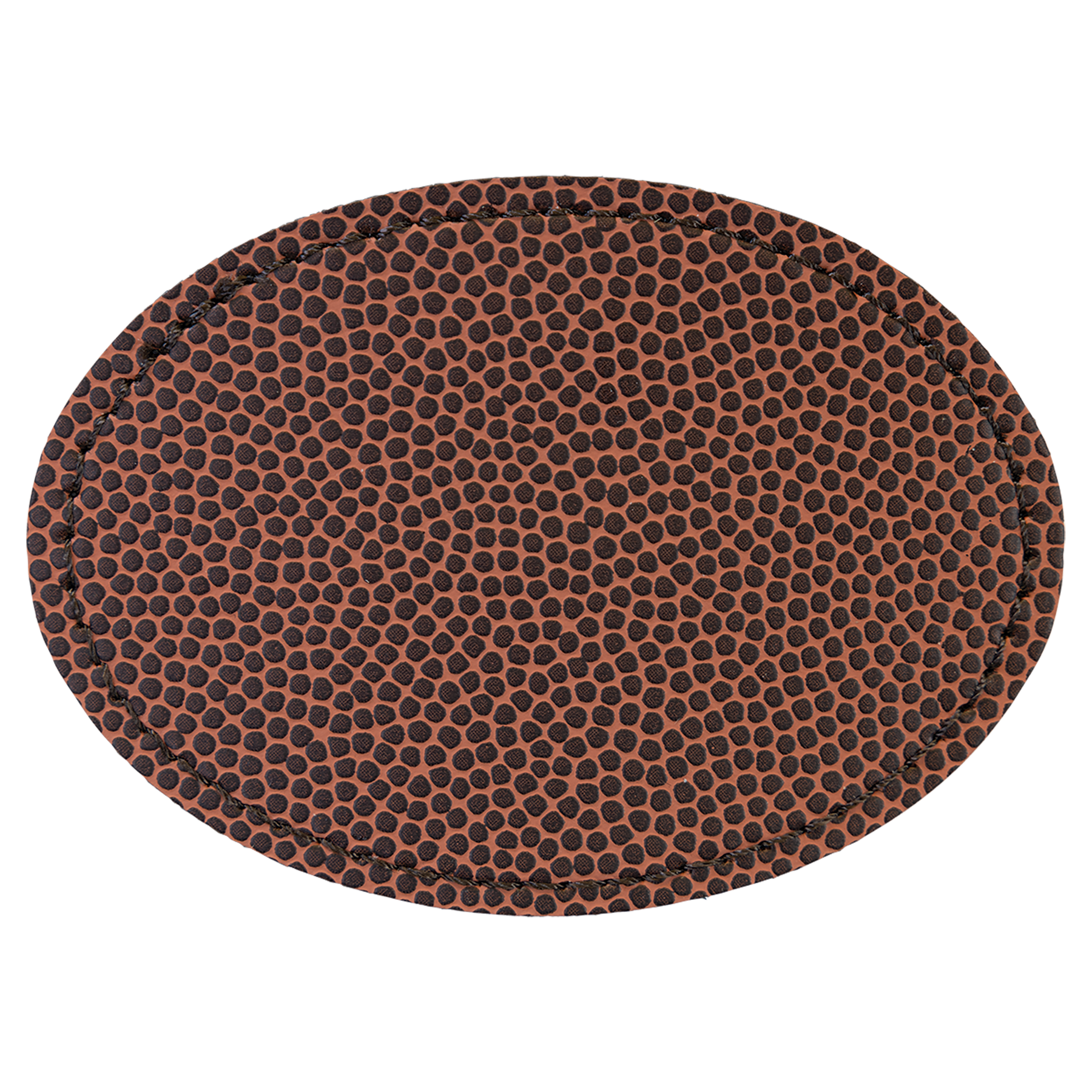 3.5" x 2.5" Football Oval Leatherette Patch with Kota Pro – item PTH665 image 2