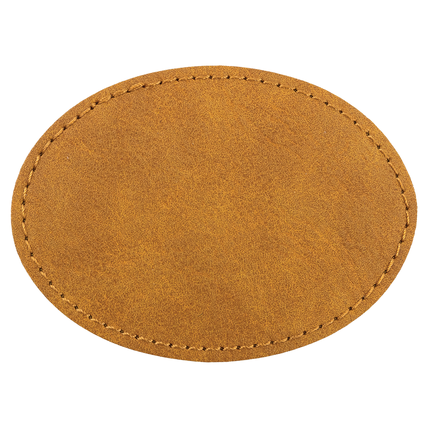 3.5" x 2.5" Light Oval Leatherette Patch Premier – item PTH667 image 3