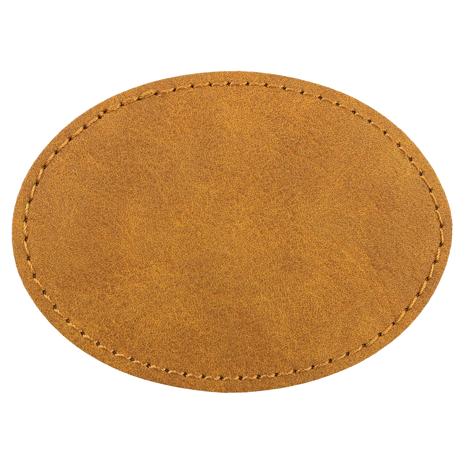 3.5" x 2.5" Light Oval Leatherette Patch Premier – item PTH667 image 3