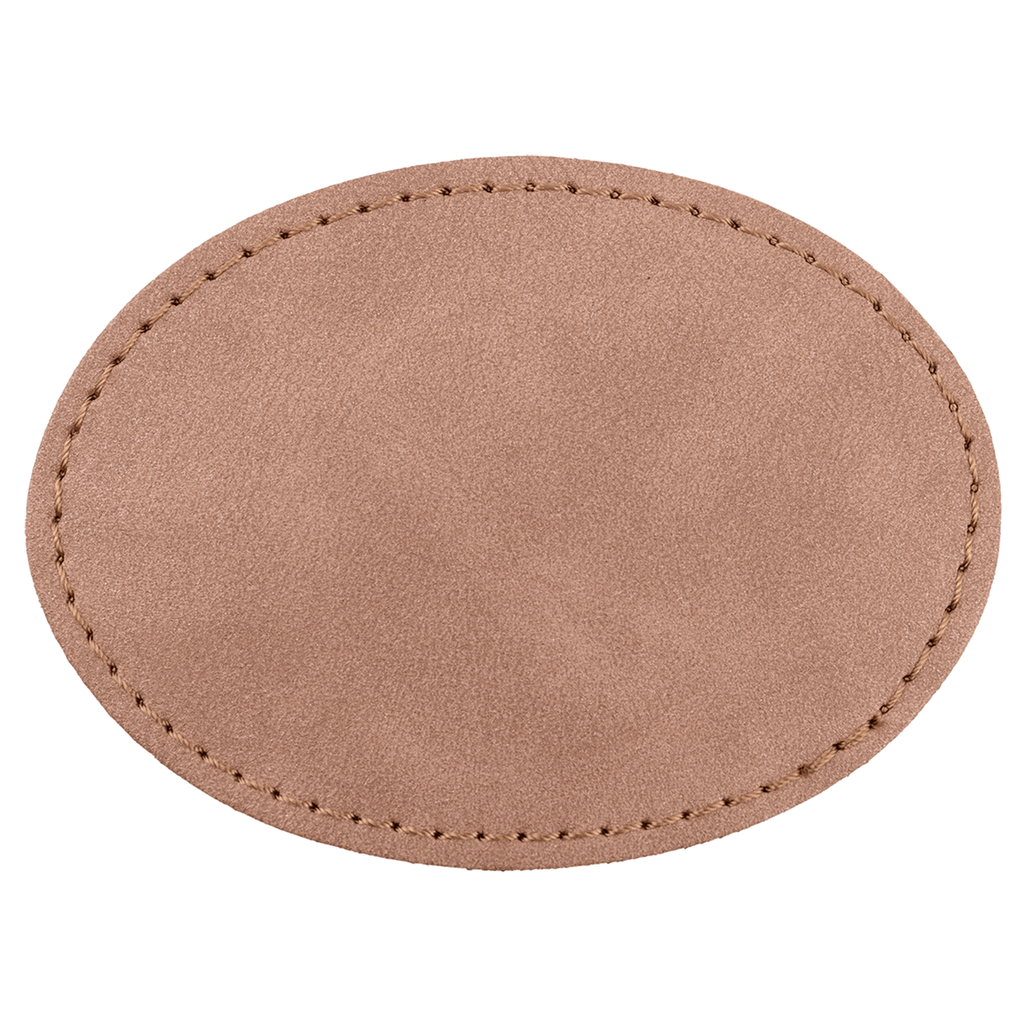 3.5" x 2.5" Blush Oval Leatherette Patch with Pro Premier – item PTH670 image 3