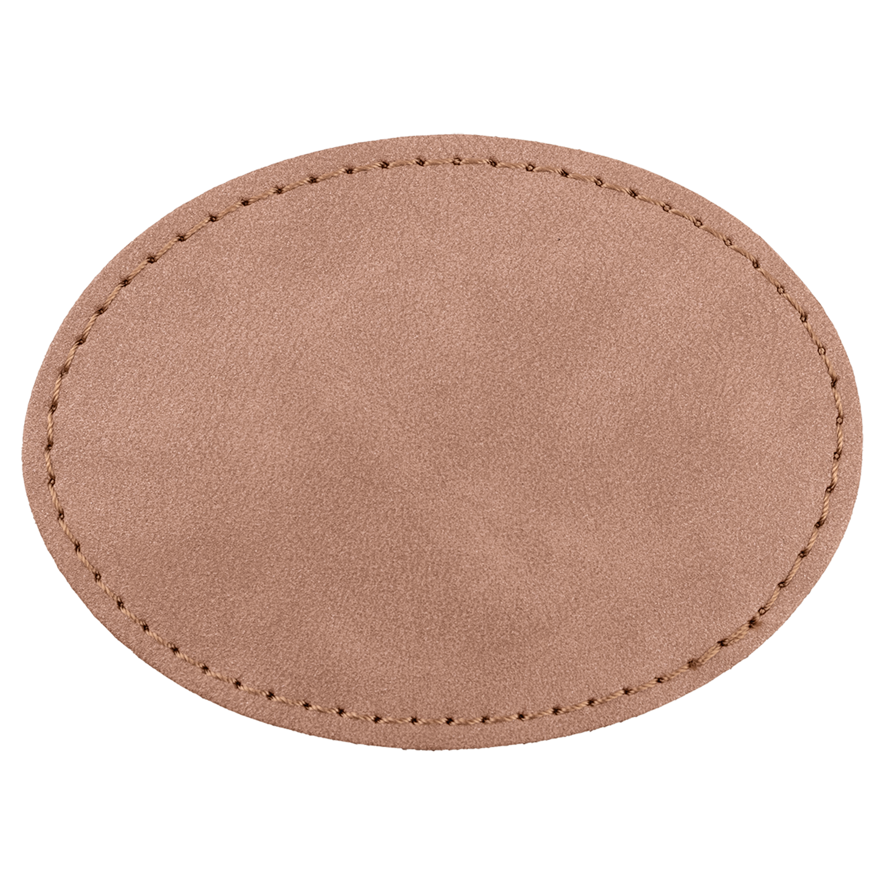 3.5" x 2.5" Blush Oval Leatherette Patch with Pro Premier – item PTH670 image 3