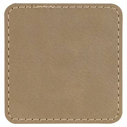 2.5" x 2.5" Light Brown Square Patch with Adhesive – item PTH701 image 3