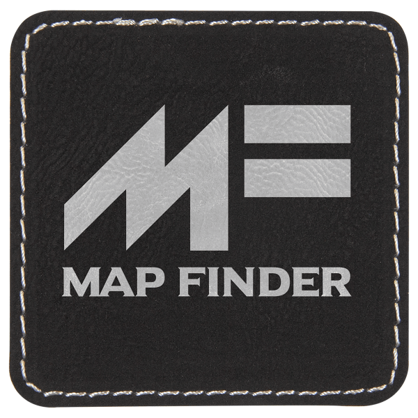 2.5" x 2.5" Black/Silver Square Patch with Adhesive – item PTH703 image 4