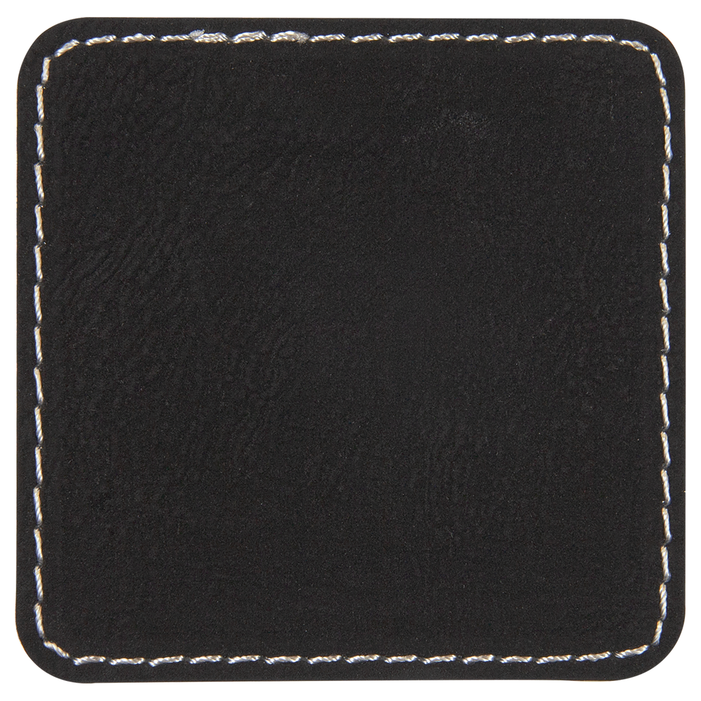 2.5" x 2.5" Black/Silver Square Patch with Adhesive – item PTH703 image 3