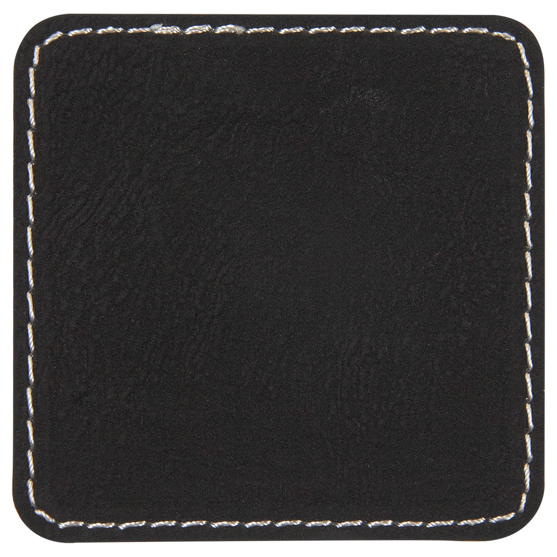 2.5" x 2.5" Black/Silver Square Patch with Adhesive – item PTH703 image 3