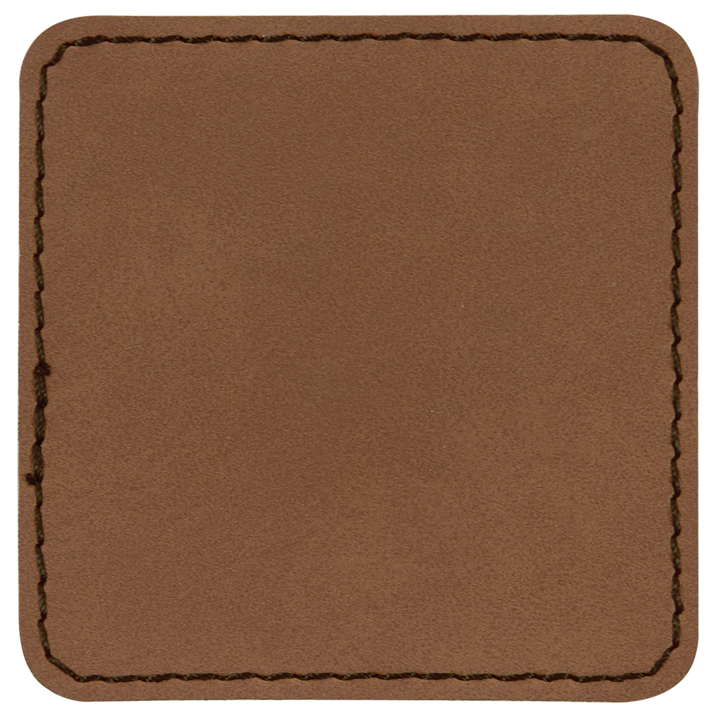 2.5" x 2.5" Dark Brown Square Patch with Adhesive – item PTH705 image 2