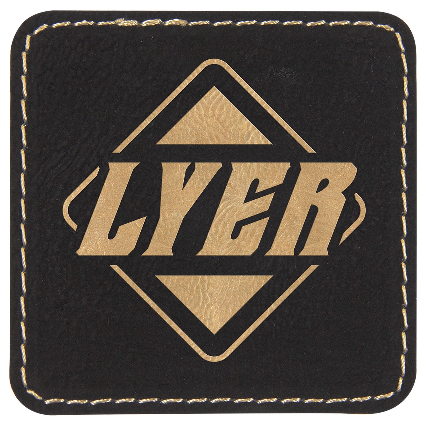 2.5" x 2.5" /Gold Square Patch with Adhesive – item PTH706