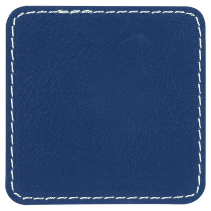 2.5" x 2.5" Blue/Silver Square Patch with Adhesive – item PTH709 image 2