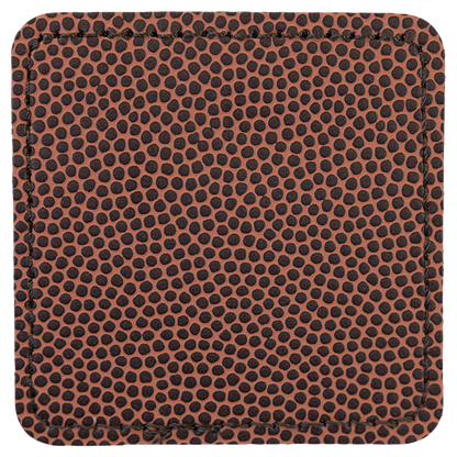 2.5" x 2.5" Football Square Leatherette Patch with Adhesive – item PTH715 image 2