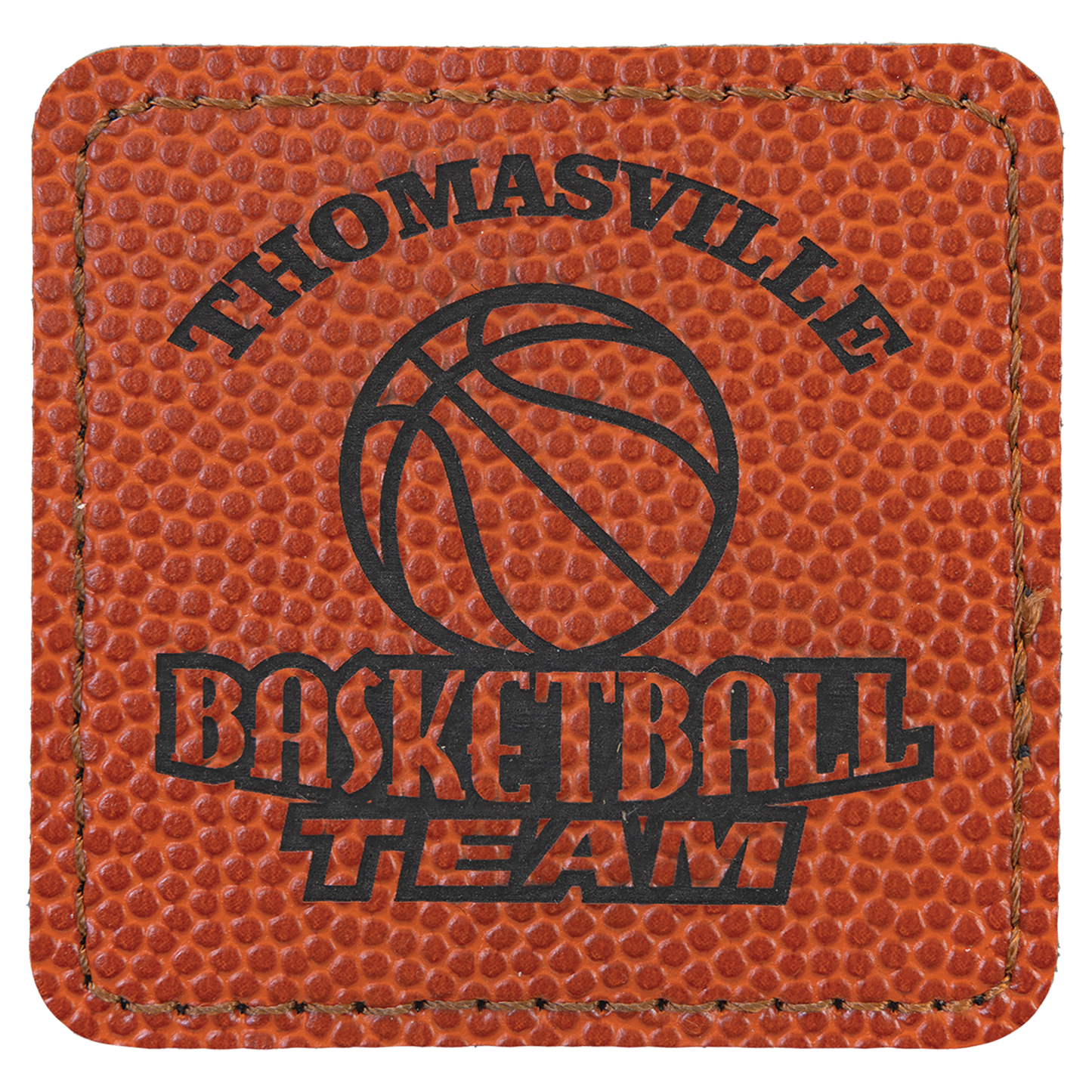 2.5" x 2.5" Basketball Square Patch with Adhesive – item PTH716