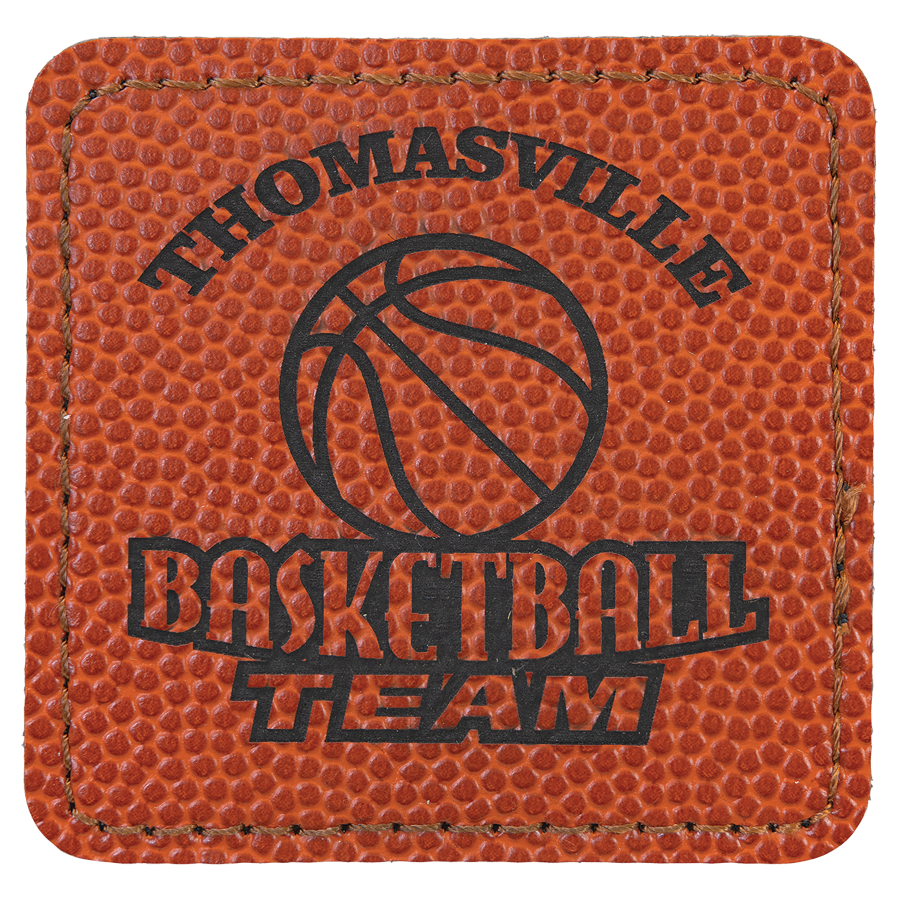 2.5" x 2.5" Basketball Square Patch with Adhesive – item PTH716