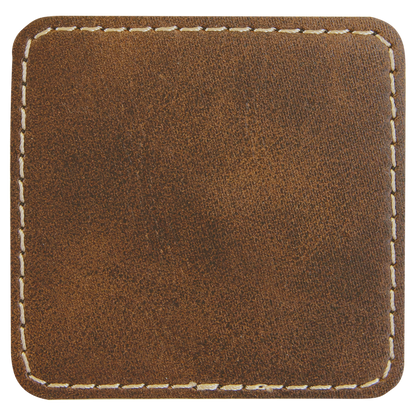 2.5" x 2.5" /Gold Square Leatherette Patch with Pro – item PTH760 image 2