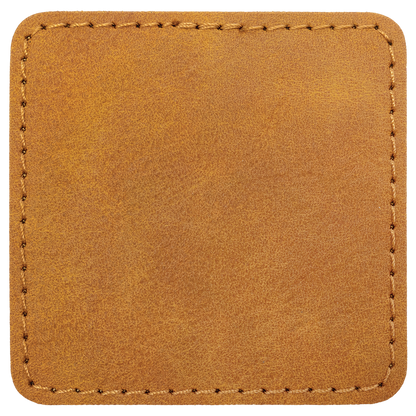 2.5" x 2.5" Light Square Leatherette Patch Premier – item PTH767 image 2