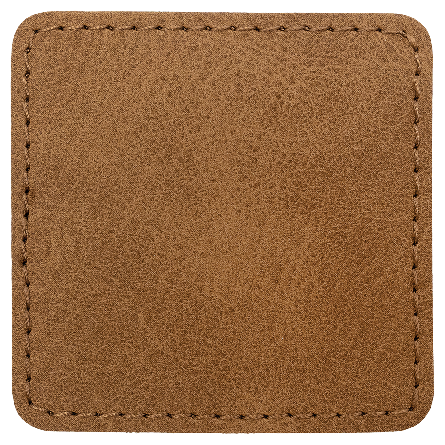 2.5" x 2.5" Medium Brown Hex Leatherette Patch Premier – item PTH768 image 2
