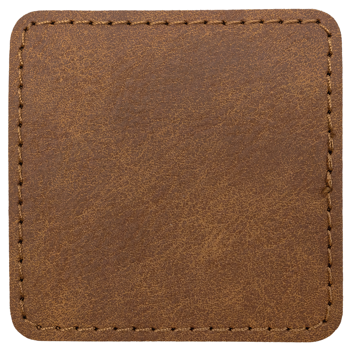 2.5" x 2.5" Dark Brown Hex Leatherette Patch Premier – item PTH769 image 2