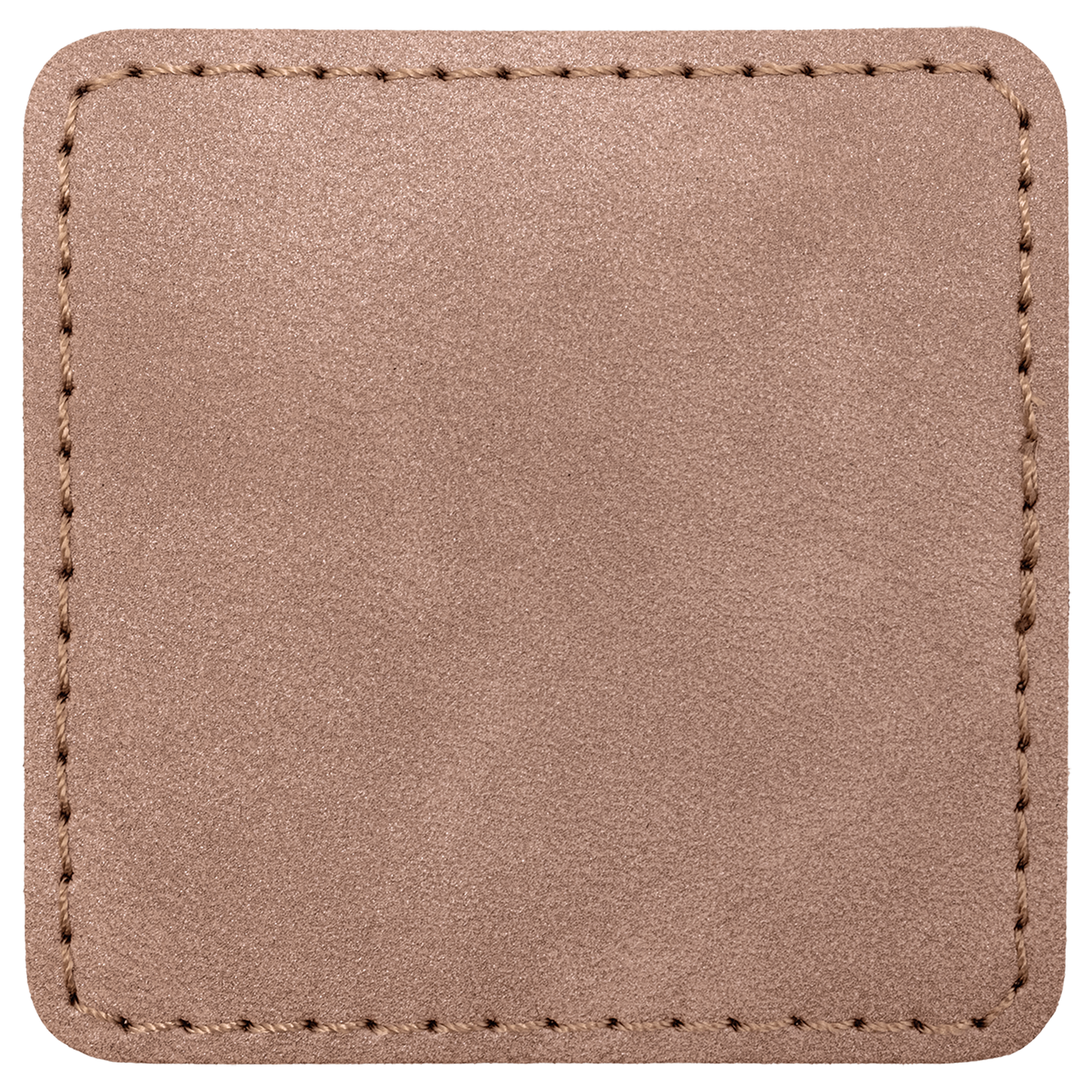 2.5" x 2.5" Blush Square Leatherette Patch with Pro Premier – item PTH770 image 2