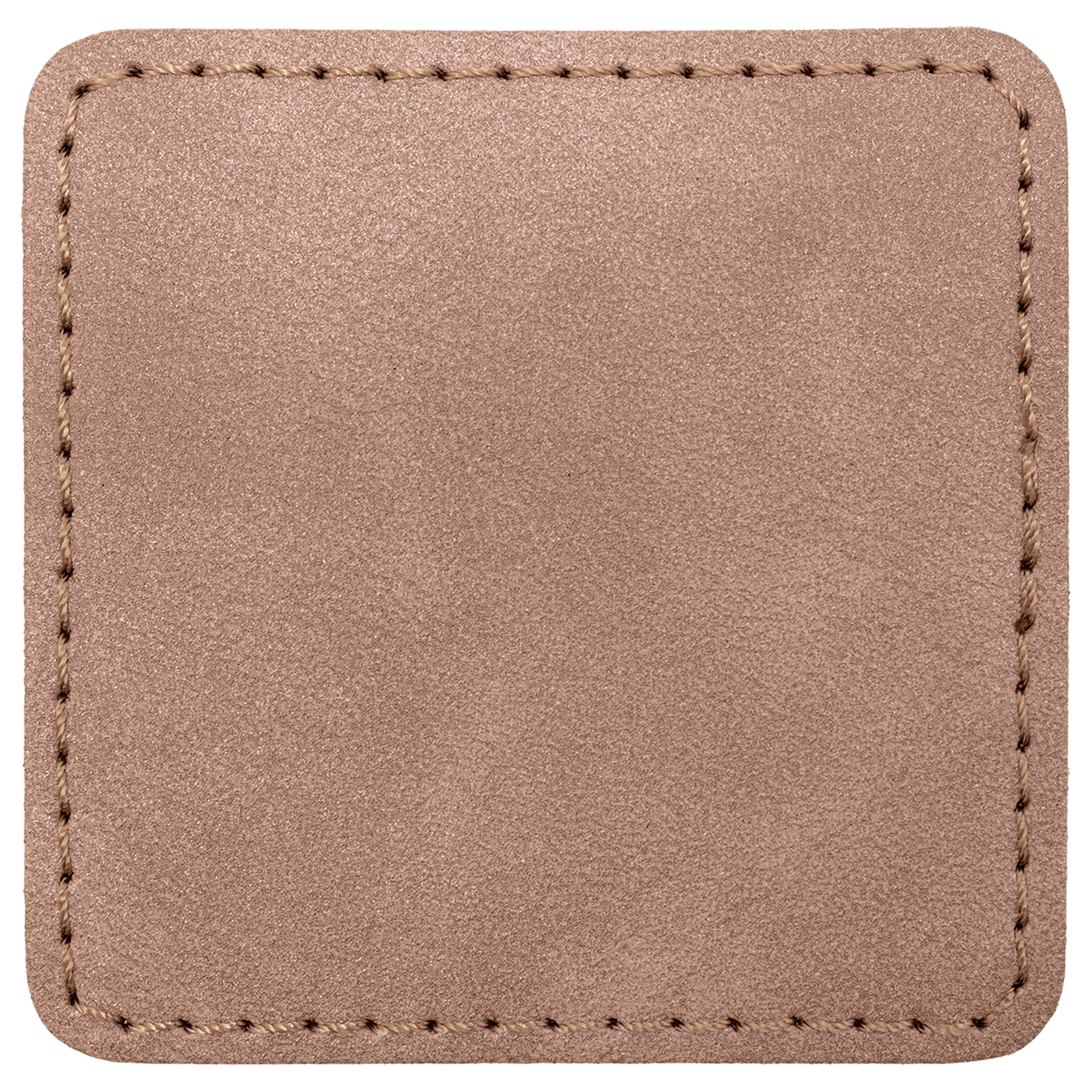 2.5" x 2.5" Blush Square Leatherette Patch with Pro Premier – item PTH770 image 2