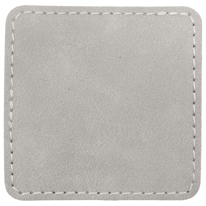 2.5" x 2.5" Light Square Leatherette Patch Premier – item PTH771 image 2