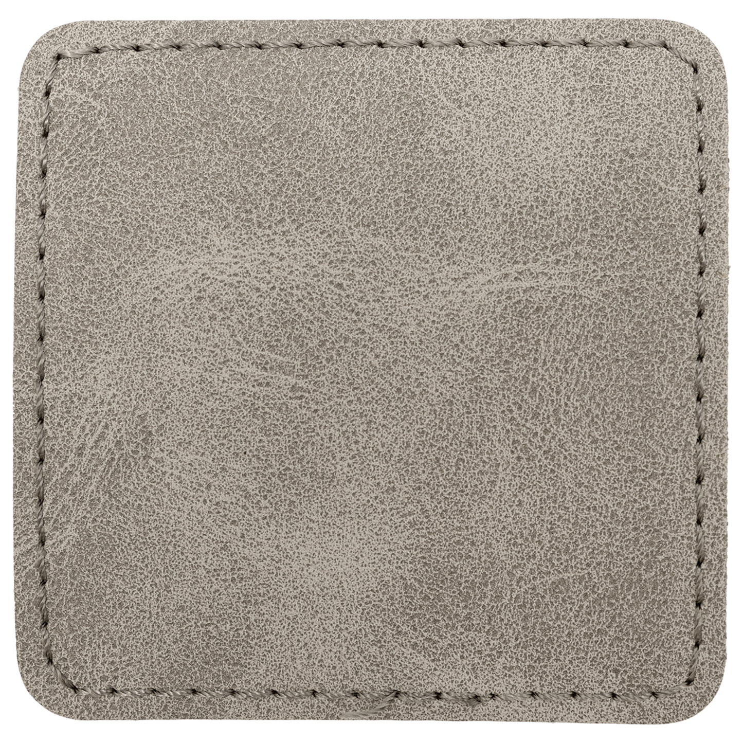 2.5" x 2.5" Gray Square Leatherette Patch with Pro Premier – item PTH772 image 3