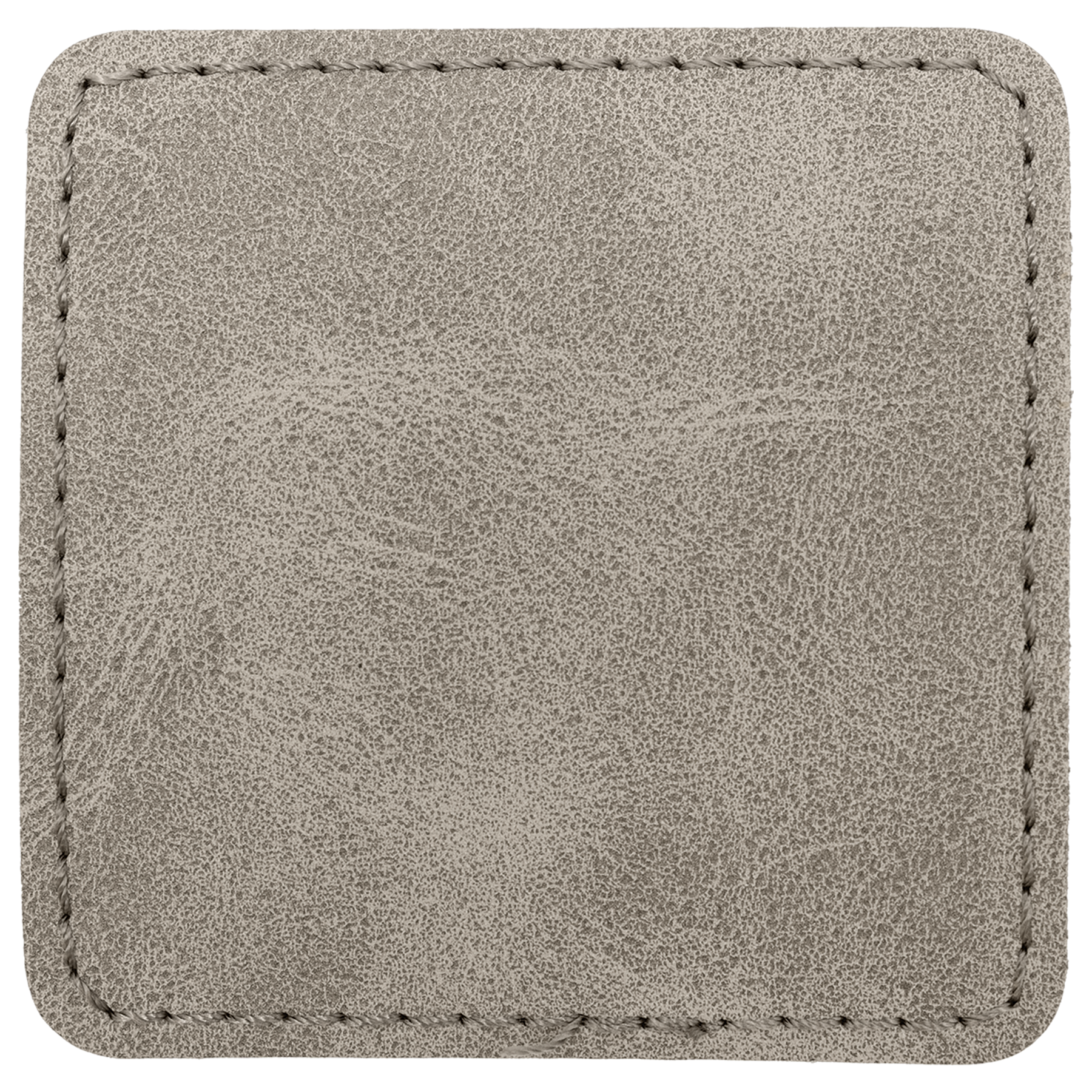 2.5" x 2.5" Gray Square Leatherette Patch with Pro Premier – item PTH772 image 3