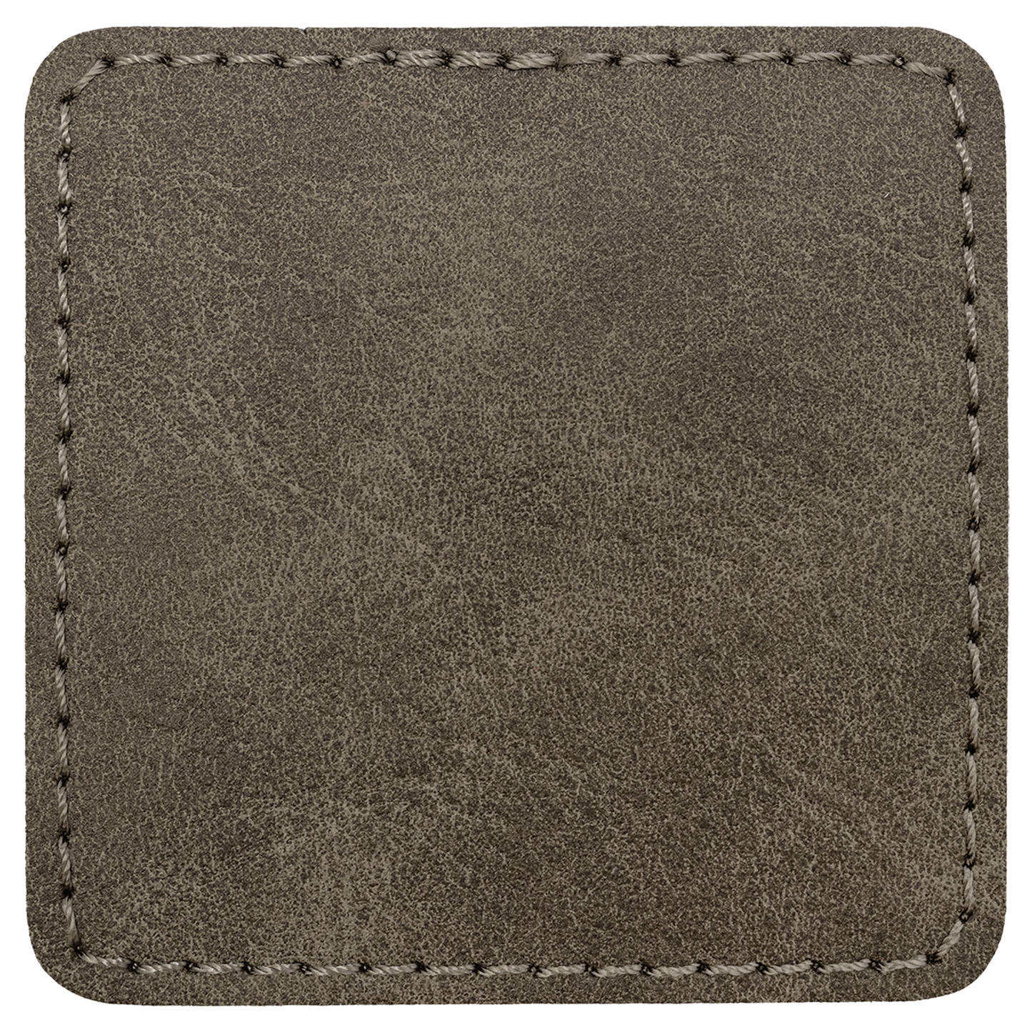2.5" x 2.5" Dark Gray Square Leatherette Patch Premier – item PTH773 image 2